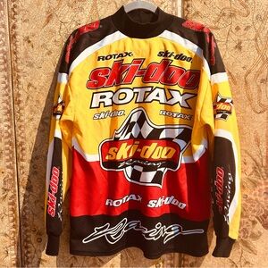 Ski-Doo Snowmobile Racing Long Sleeve Jersey Size Large